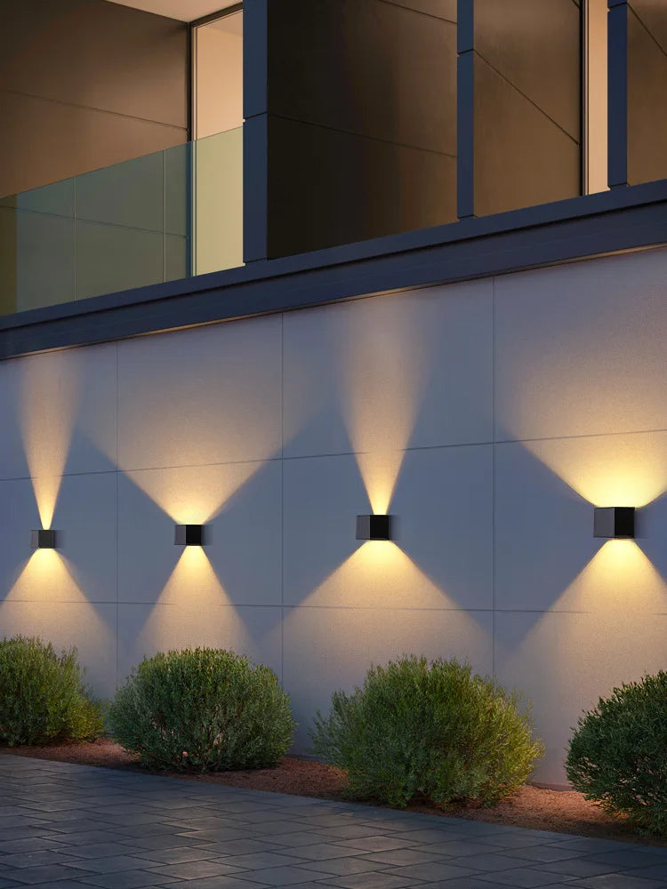 Outdoor LED Solar Wall Light ABS Garden Decoration Wall Light