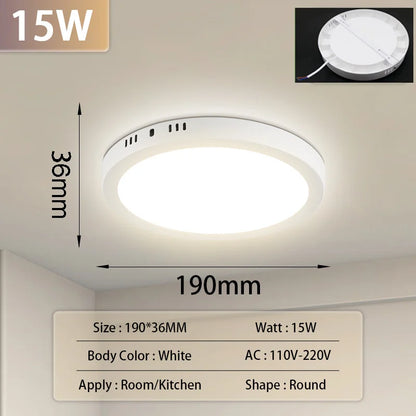 Led Ceiling Lamp 110-265V Ultra Thin Panel Led Light
