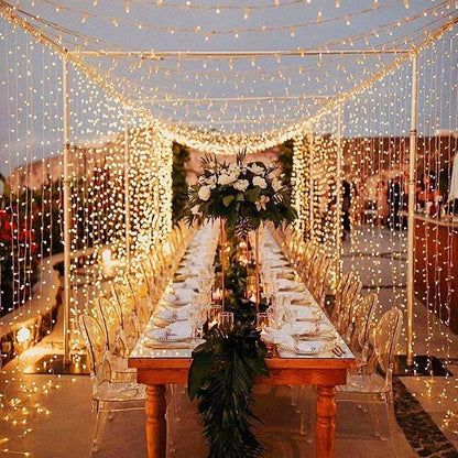 6x3M LED USB Curtain String Fairy Lights Christmas Garland