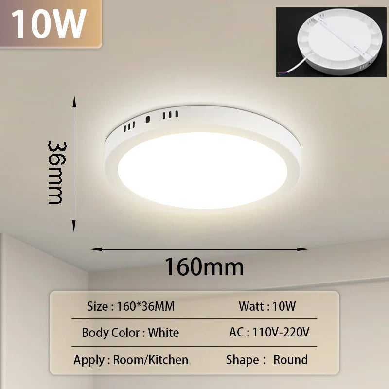 Led Ceiling Lamp 110-265V Ultra Thin Panel Led Light