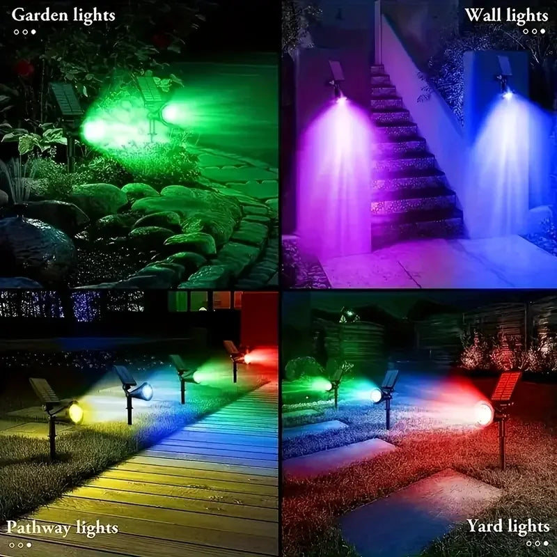 Solar Spot Light Outdoor Lawn Lamp Waterproof Spotlights