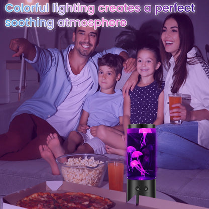 Jellyfish Night Light LED Fish Tank Lamp Desktop Decor