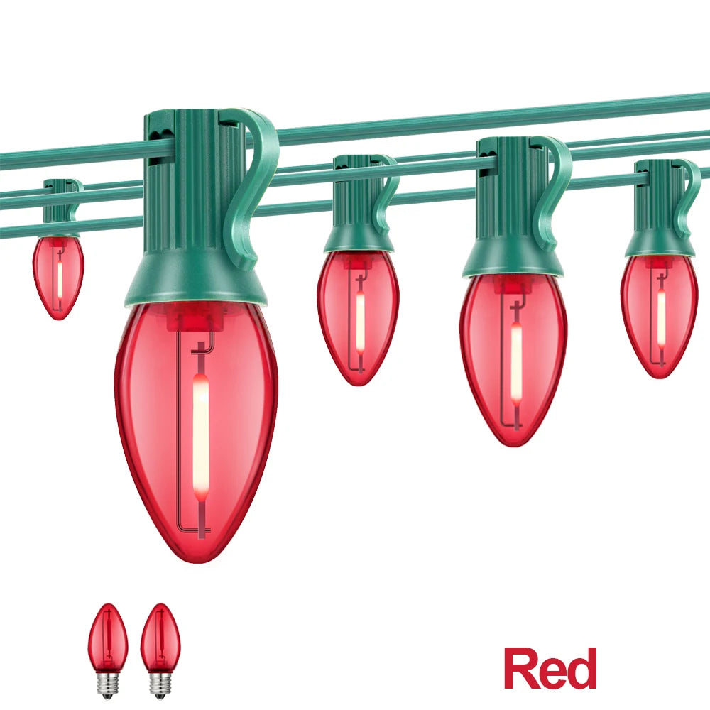 RGB C7 String Light 220V EU 110V US Outdoor Led Lights