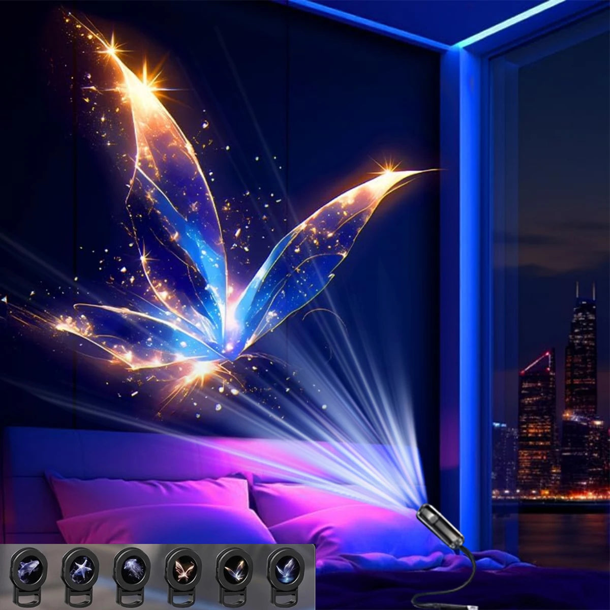 Ocean Animal Projector Light Whale Jellyfish Butterfly LED