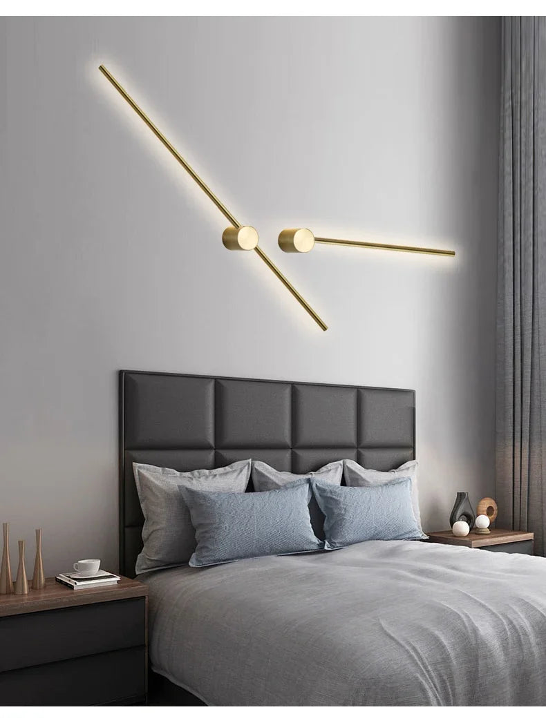 Nordic Art Design Minimalist Long Line Wall Lamps Modern