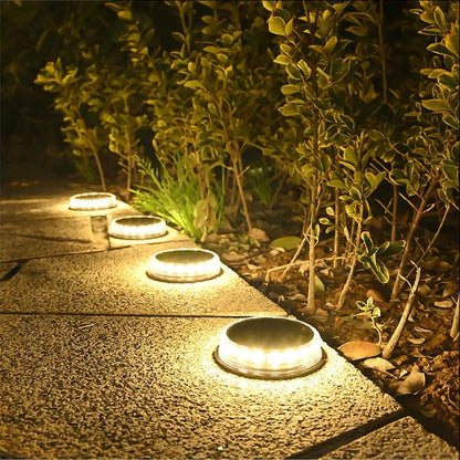 Solar LED Underground Light Outdoor Garden Ground Lights