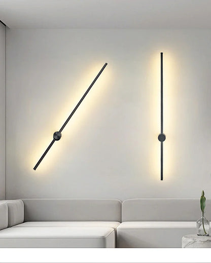 Nordic Art Design Minimalist Long Line Wall Lamps Modern