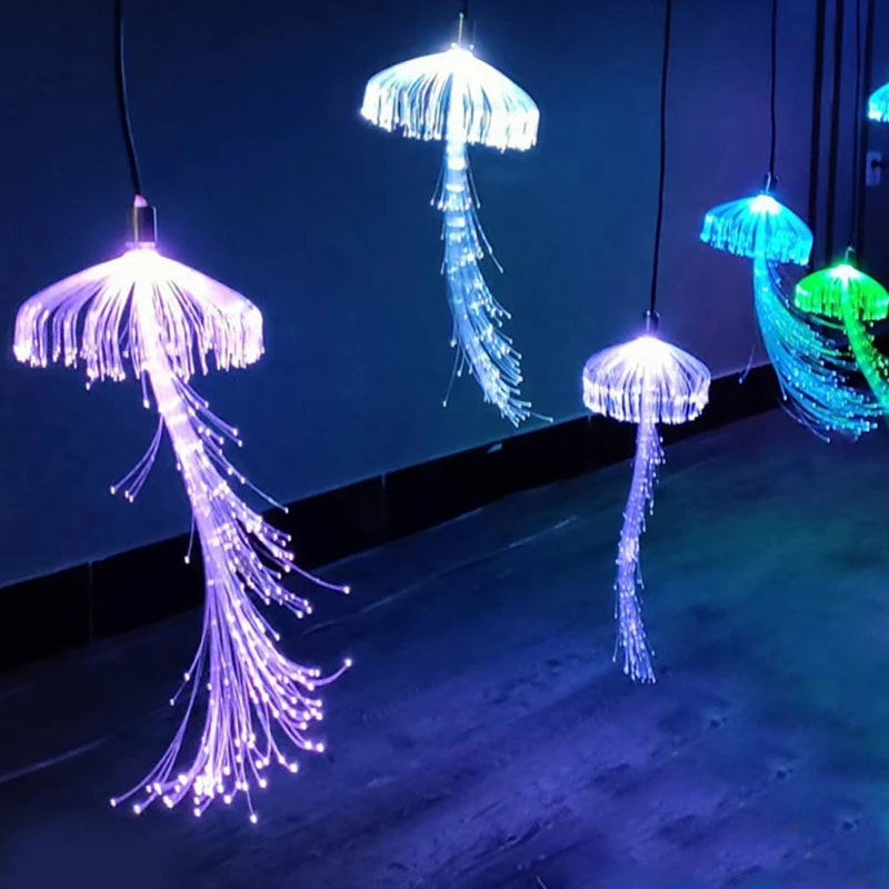 Jellyfish String Chandeliers Outdoor Christmas Garland Party Garden Tree Lights