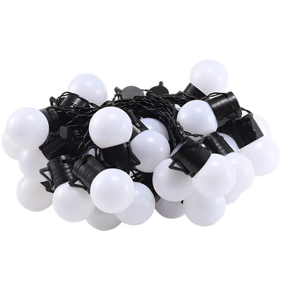 Outdoor Solar Lights White Bulbs String Lights For Garden