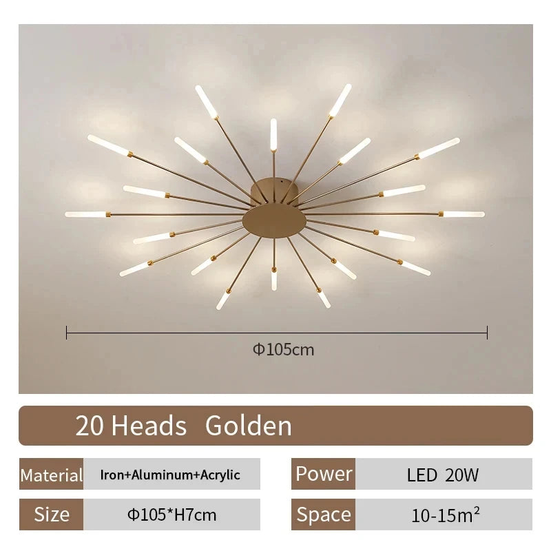 Living Room Light LED Ceiling Lamp Modern Indoor Lighting
