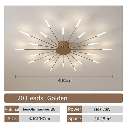 Living Room Light LED Ceiling Lamp Modern Indoor Lighting