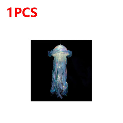 DIY Jellyfish Bedroom Light Lamp Hanging Ceiling Lanter