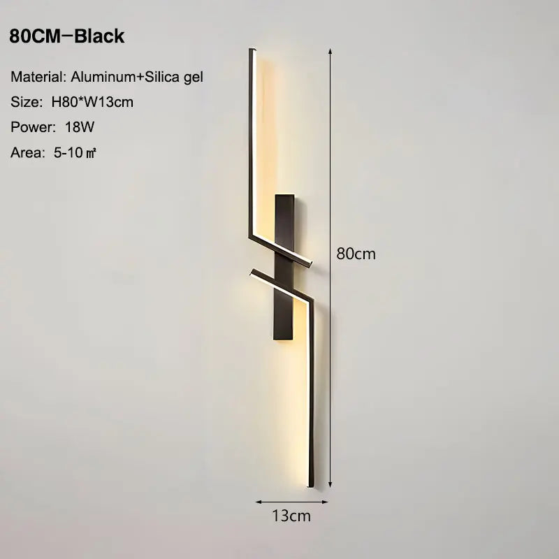 Long Strip LED Wall Lamps for Bedroom Living Room Indoor