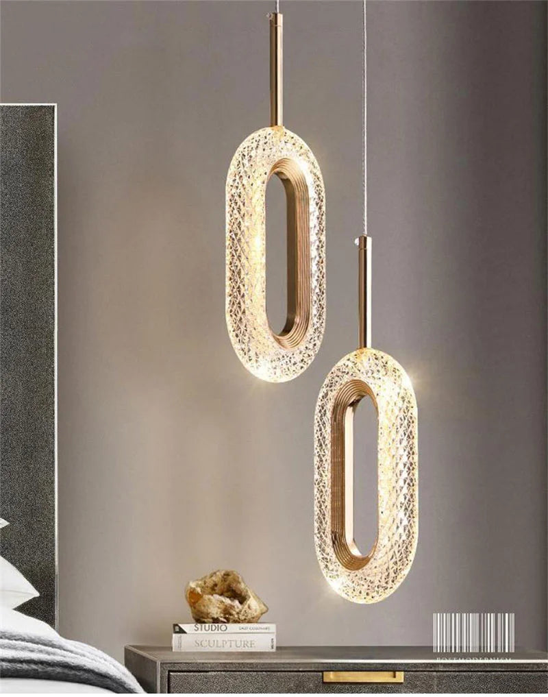 Modern Crystal LED Pendant Lamps Indoor Lighting For Home Decor
