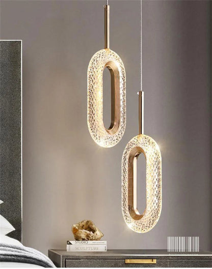 Modern Crystal LED Pendant Lamps Indoor Lighting For Home Decor