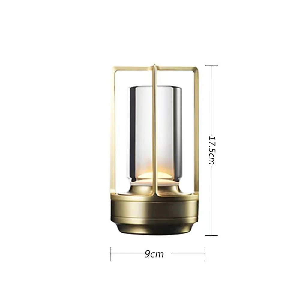 Table lamp LED crystal desk lamp Plastic touch night light