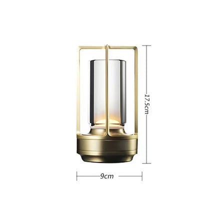 Table lamp LED crystal desk lamp Plastic touch night light