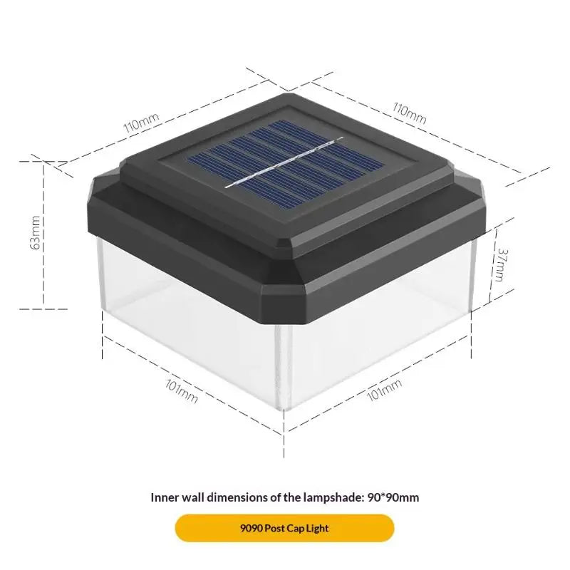 1Pcs IP65 Waterproof Solar Fence Lamp Solar LED Light