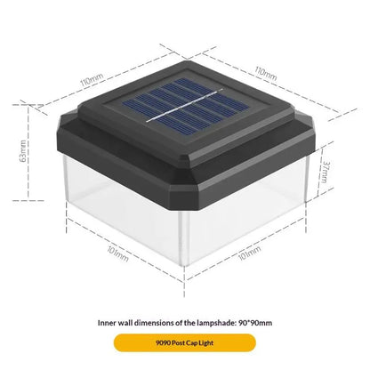 1Pcs IP65 Waterproof Solar Fence Lamp Solar LED Light