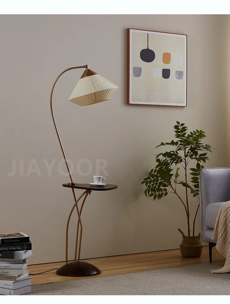 Japanese Retro Floor Lamp SofaSide Standing Lamp  Light