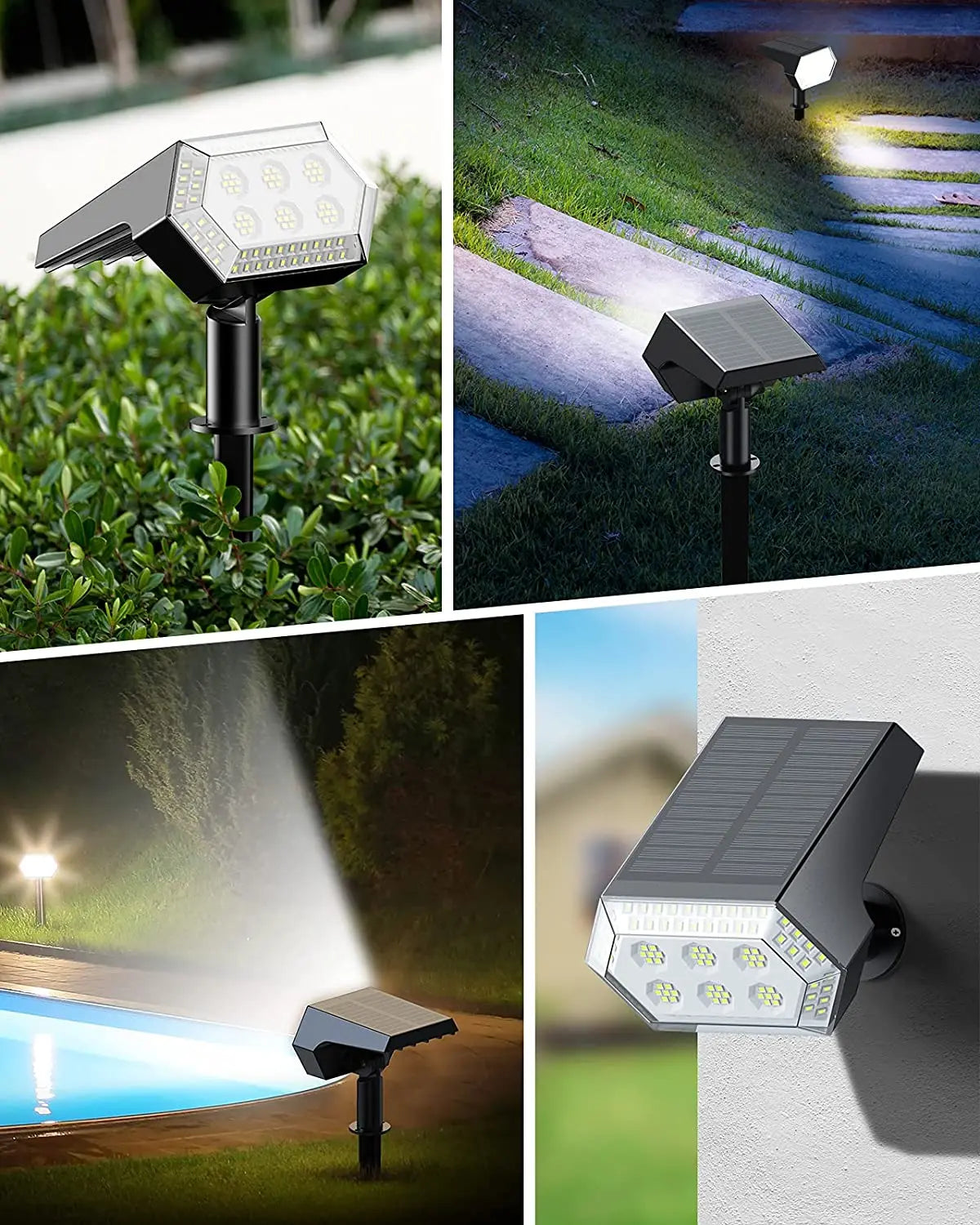108 LED Outdoor Solar Lights Solar Spot Lights Landscape