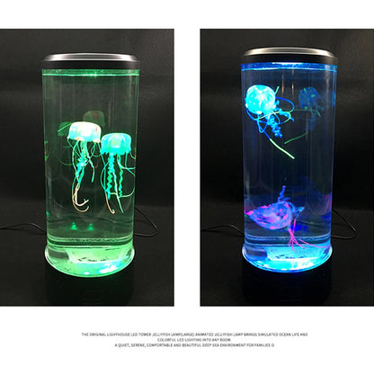 Fantasy USB/Battery Powered Jellyfish Water Tank LED Lamp