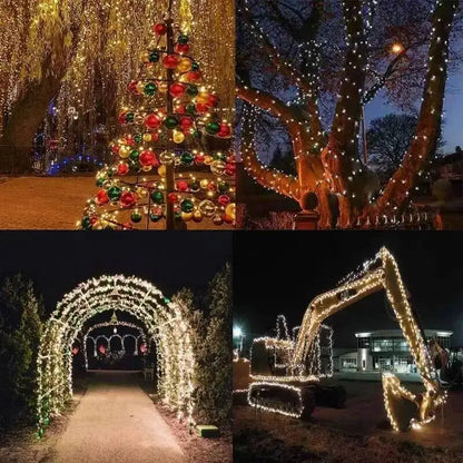 8Modes Solar String LED Fairy Lights Garland Festoon Outdoor