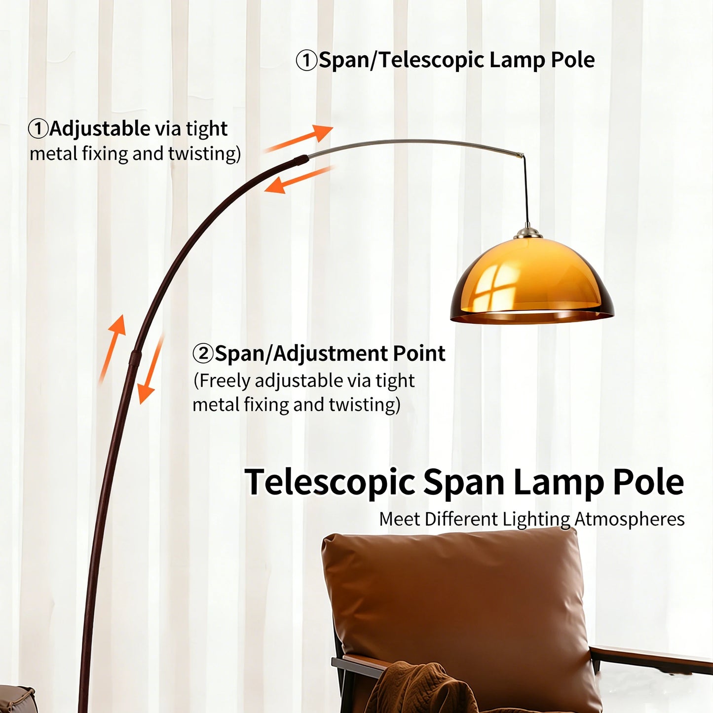 Acrylic Lampshade Floor Lamp Modern Minimalist Light