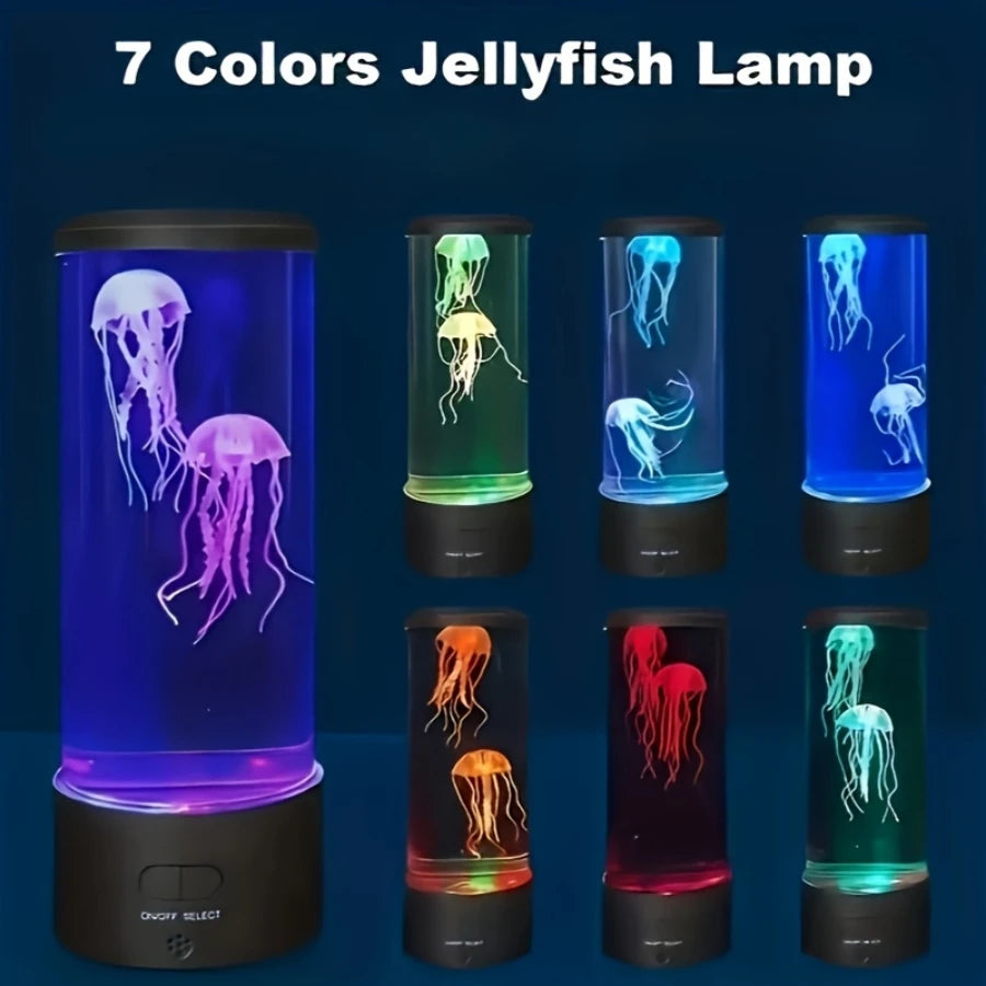New Fantasy Desk Jellyfish Lamp 7 Color Changing  Lamp