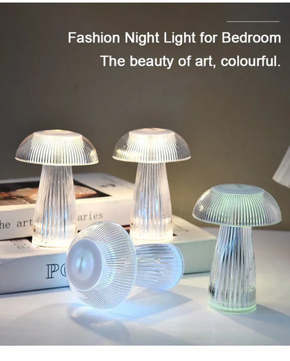 Jellyfish Night Lights Creative Mushroom Atmosphere Table Lamps