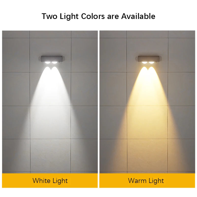 4 Pieces Solar LED Lights, Outdoor Lights Smart Light Sensor