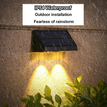 Solar Wall Light Outdoor Porch Lights Illumination LED Lamp