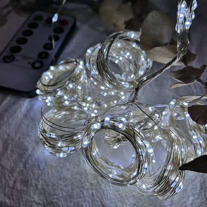 6x3M LED Curtain Icicle String Lights Christmas Fairy Lights