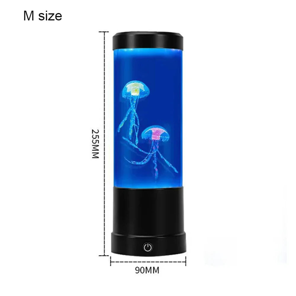 Simulated Jellyfish Cylindrical Quiet Light Home Decoration