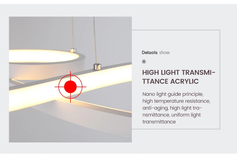 Hanging Lights Remote Dimming Kitchen Led Cord Pendant Lamp