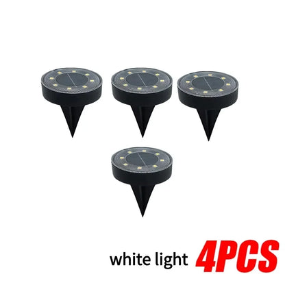 LED Outdoor Solar Power Ground Light IP68 Waterproof Lighting