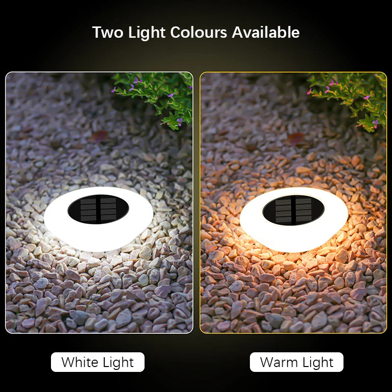 1/4 PCS Solar Ground Lights, Cool White/Warm IP65