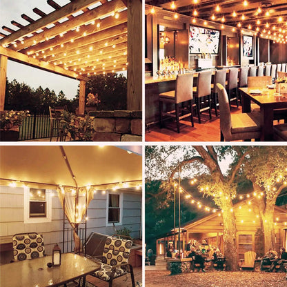 G40 LED Outdoor String Ball Lights Shatterproof Patio Lights