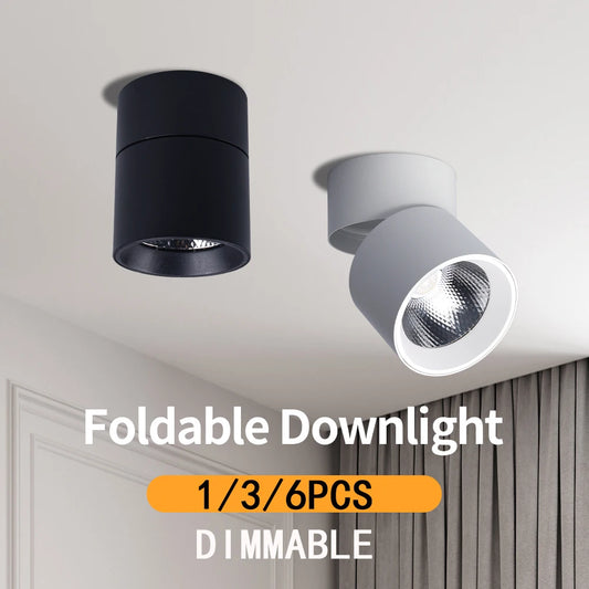 Dimmable LED Downlight Foldable Ceiling Spotlight