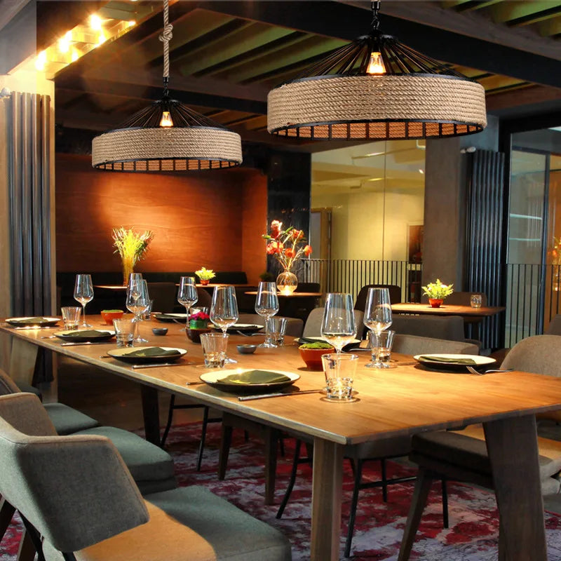 Newest Bamboo Pendant Lamp Ceiling Lights Rattan Wicker