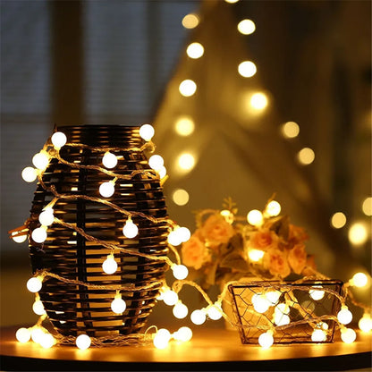 Cherry Balls LED Fairy String Lights Garland Decoration