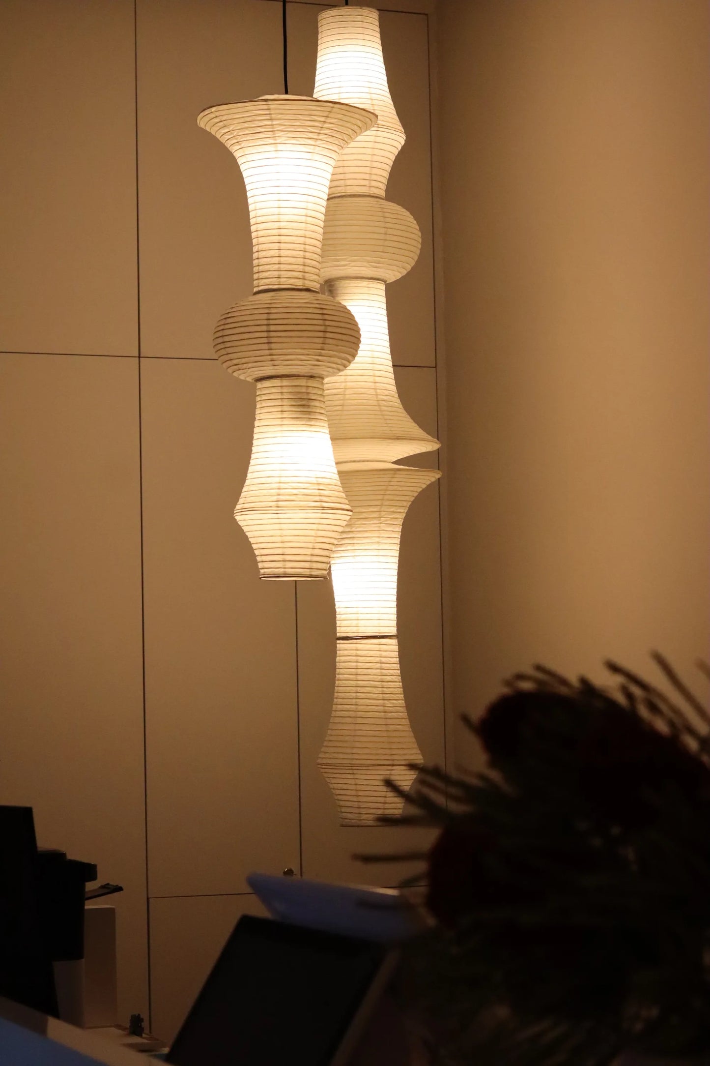 Nordic Wabi Sabi Wind Rice Paper Led Pendant Lights
