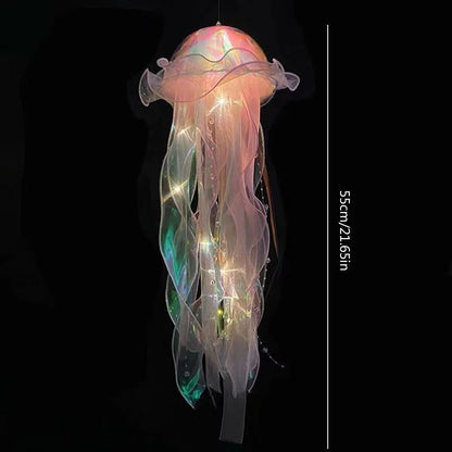 DIY Jellyfish Bedroom Light Lamp Hanging Ceiling Lanter