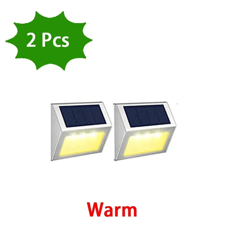 Solar Lights LED Stainless Steel Outdoor Deck Lights Solar