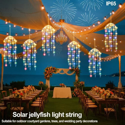 Jellyfish Lights, 8 Lighting Modes  for Patio Eaves Balcony Porch Trees  Christmas Decoration