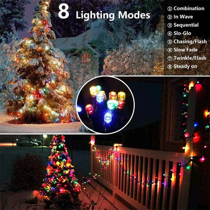 Solar LED String Lights Outdoor Garden Fairy Lights 8 Modes
