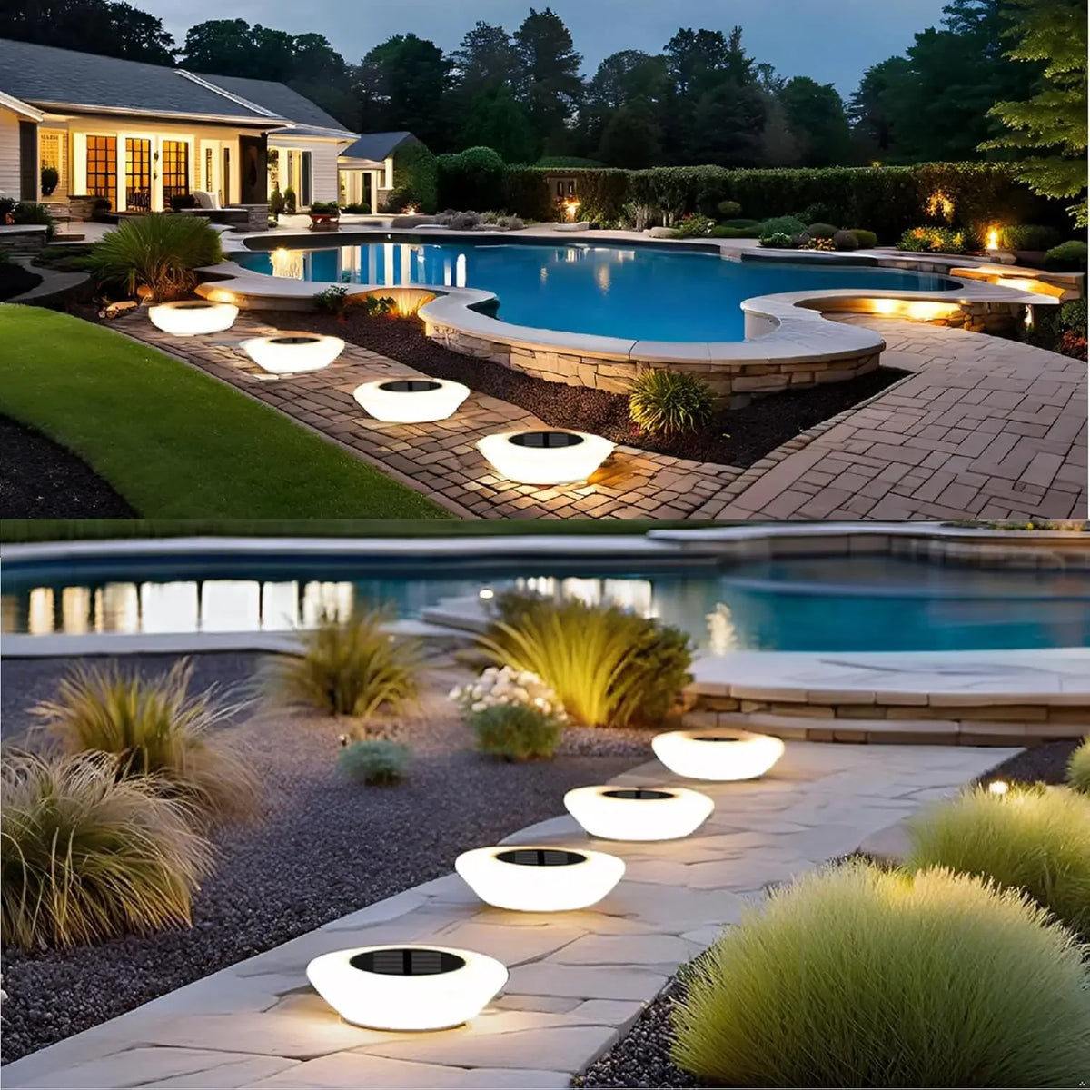 Outdoor Solar Pathway Lights IP65 Rated LED Landscape Lighting