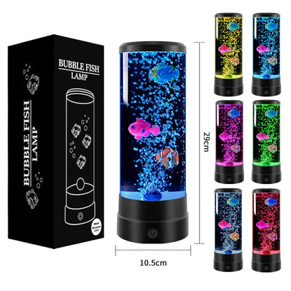 LED Fish Lamp Ambient Night Light Remote Control