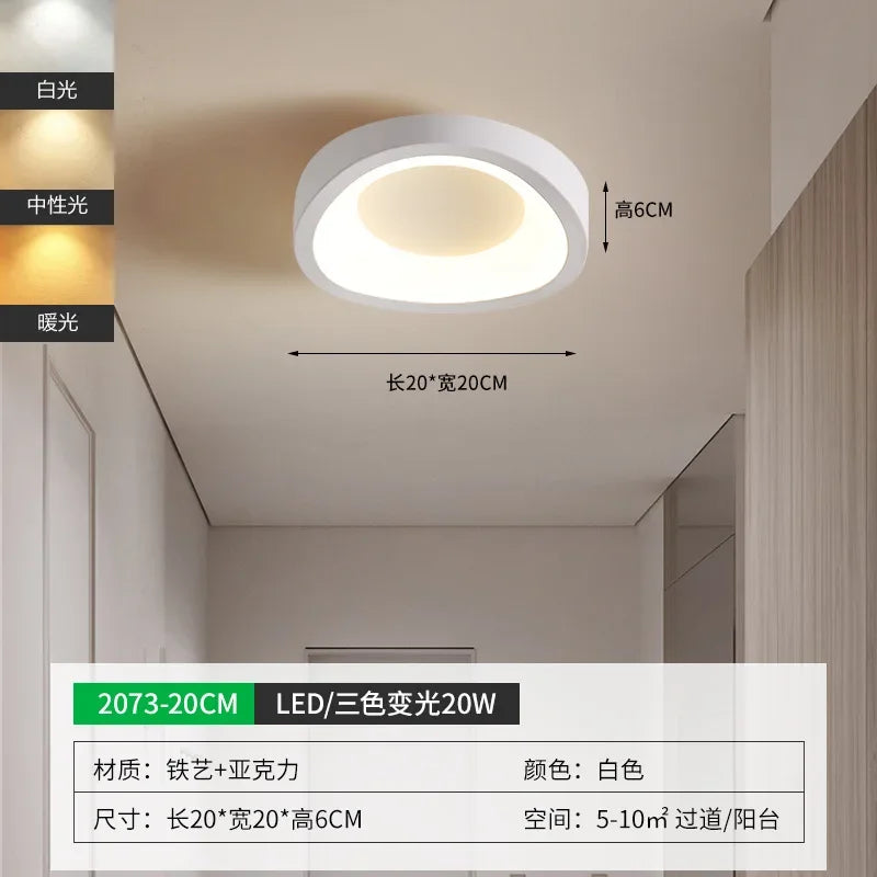 Minimalist LED Ceiling Light Cloakroom Indoor Lighting