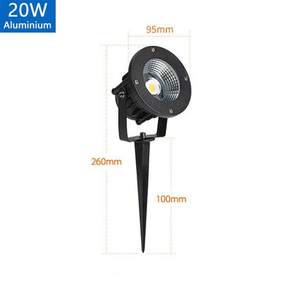 Outdoor Waterproof Spike Garden Path Green Spotlights